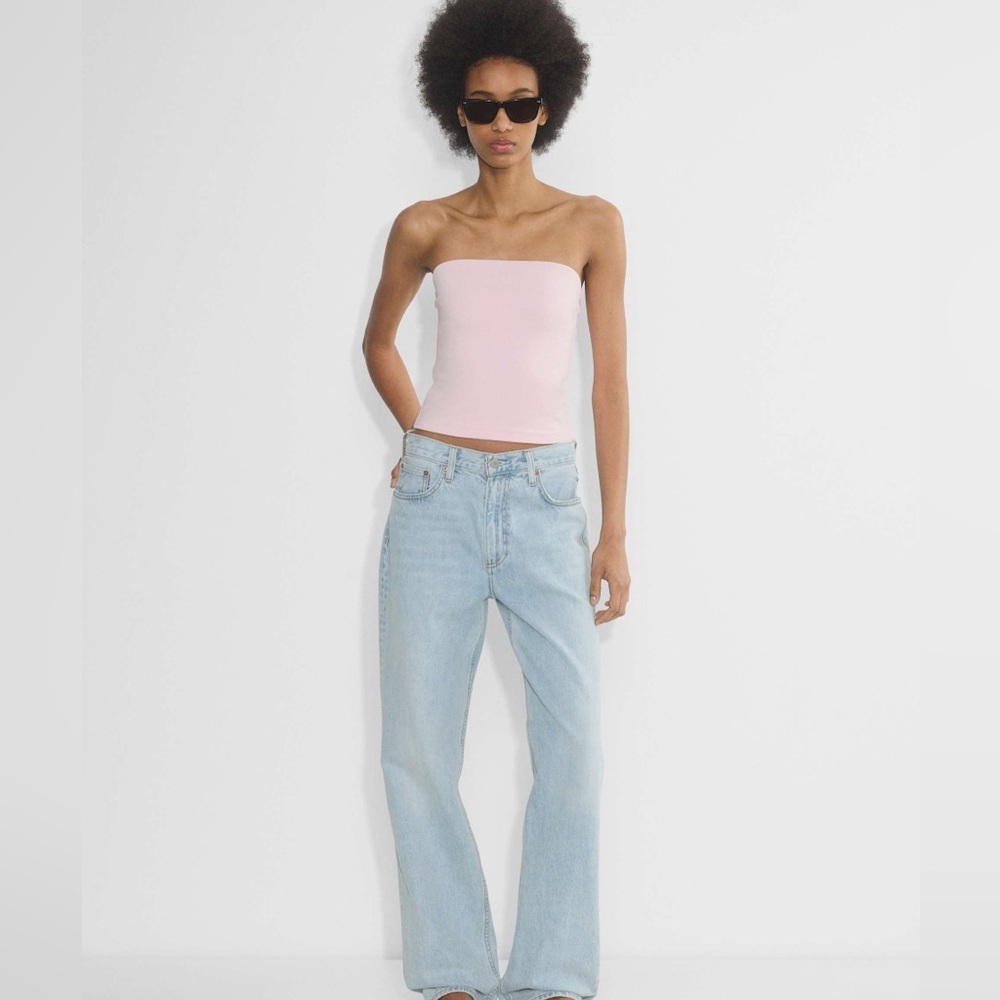 Aritzia Contour Tube Top Pink